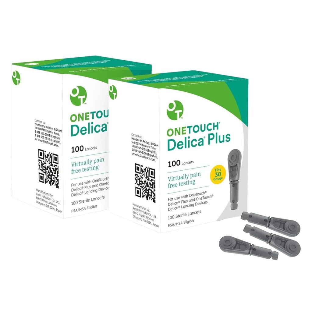 Refill Lancets – OneTouch Delica Plus 30-Gauge Lancets, 200 Count