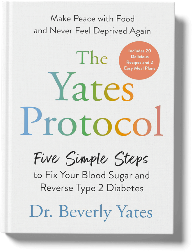 The Yates Protocol book cover — Five Simple Steps to Fix Your Blood Sugar and Reverse Type 2 Diabetes