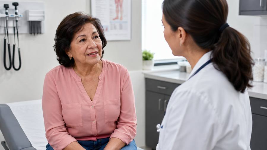 A one-on-one consultation conversation